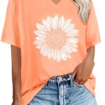 Oversized V-Neck T-Shirt for Women