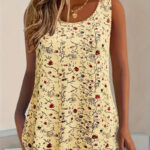 Elegant Plus Size Summer Floral Tank Top