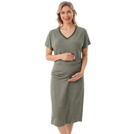Large Size Summer Maternity Dress Loose Breastfeeding Dress