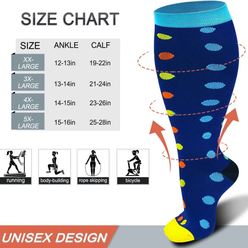 compression socks for pregnant women plus size