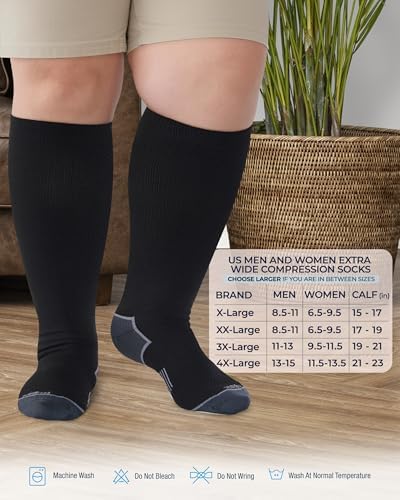 wide calf compression socks