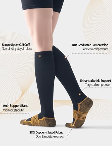 Copper infused support socks