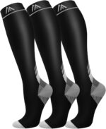 FuelMeFoot Copper Compression Socks 3-Pack for Men & Women