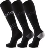 FITRELL 20-30mmHg Compression Socks for Men & Women 3 Pairs
