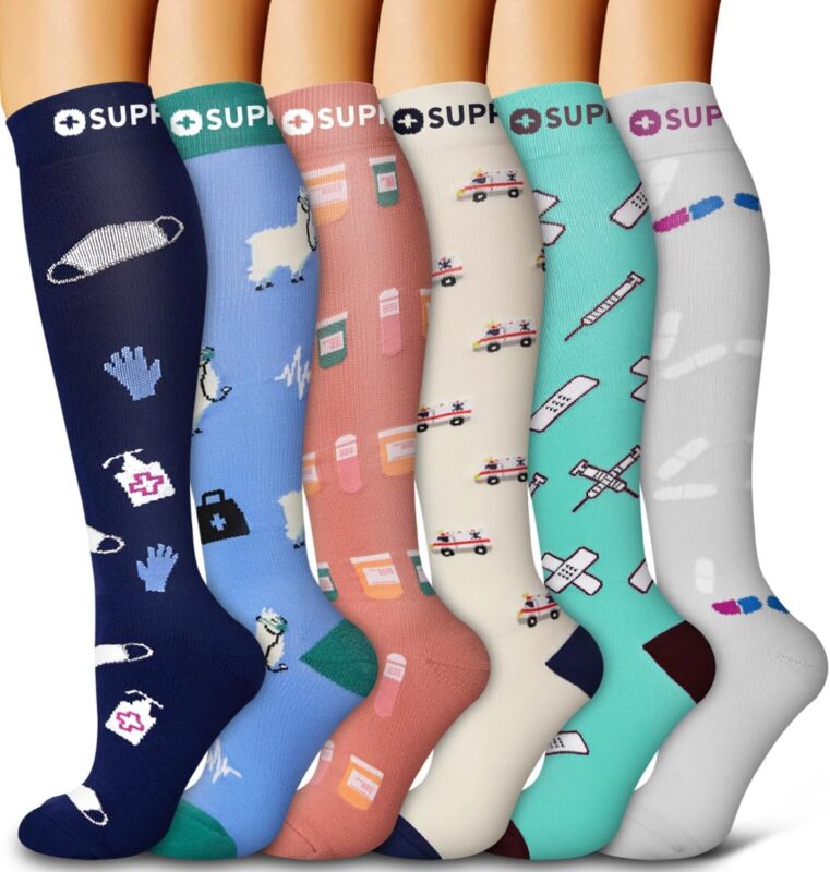 Bluemaple Copper Compression Socks for Travel