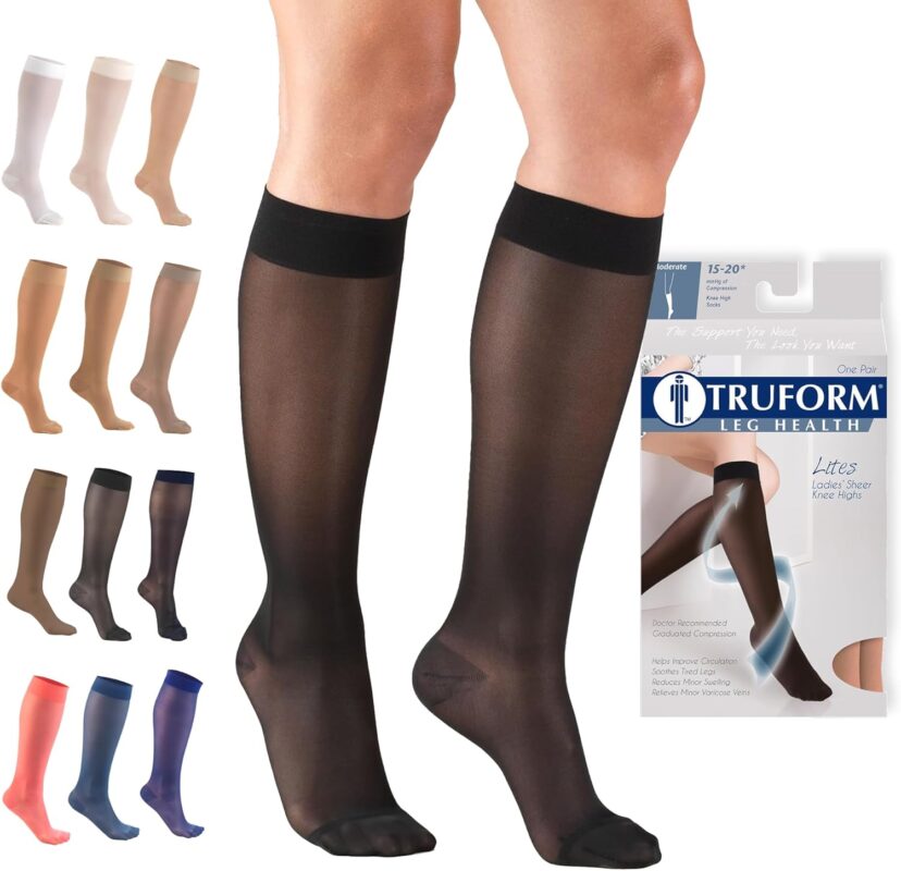 Truform Sheer Compression Stockings 15-20 mmHg