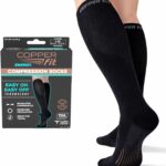 Copper Fit Easy On/Off Energy Compression Socks | Knee High Support