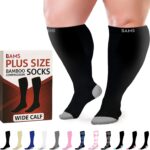 BAMS Wide Calf Compression Socks for Men and Women