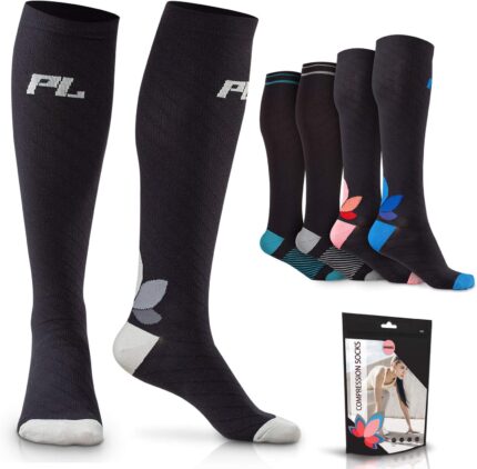 POWERLIX Compression Socks 20-30 mmHg for Swelling Relief