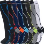 hello momoya Compression Socks 8 Pairs Knee High Support Pack