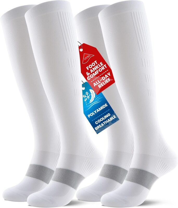 PULIOU Cooling Compression Socks 20-30 mmHg Knee High