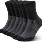 PAPLUS Running Compression Socks 3-Pack with Arch Support