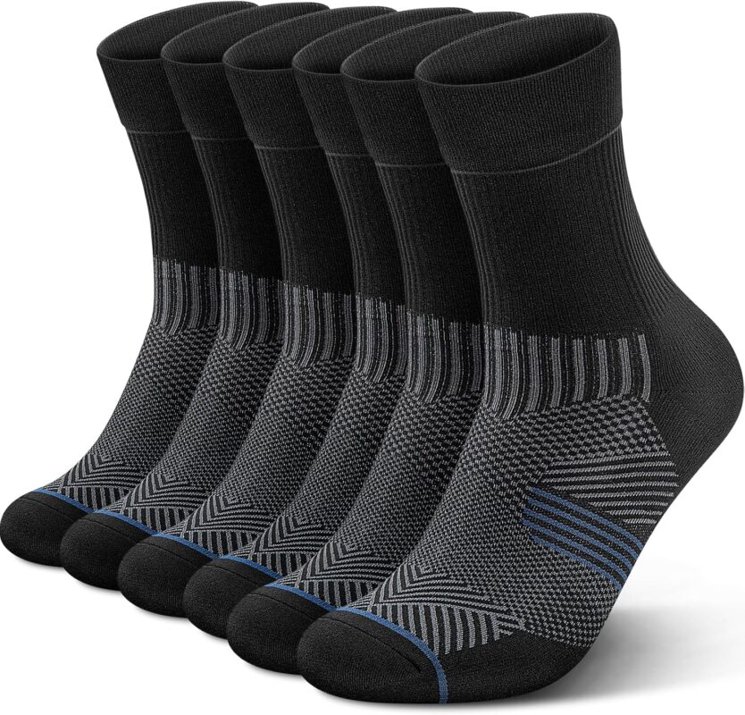 PAPLUS Running Compression Socks 3-Pack with Arch Support