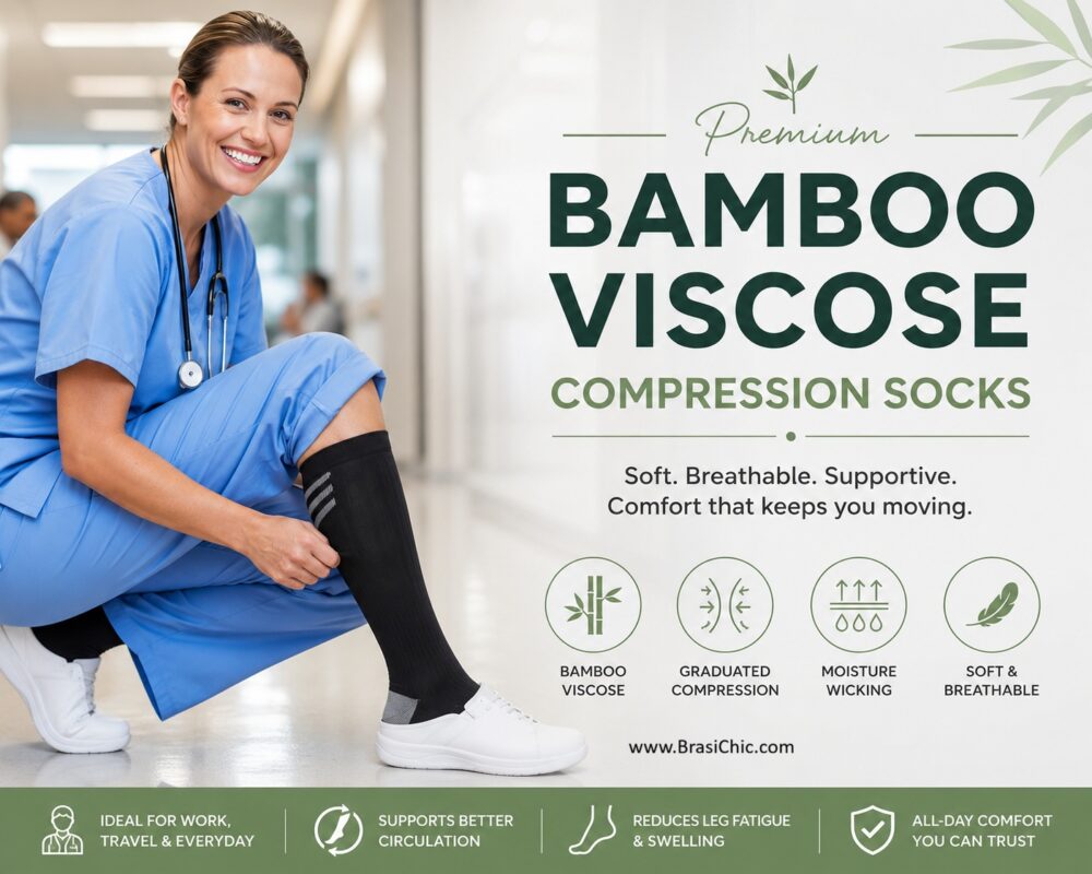 Bamboo Viscose Compression Socks