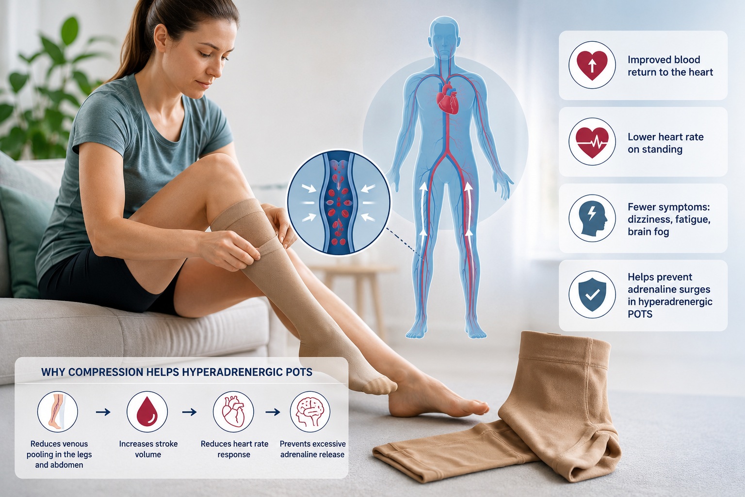 Do Compression Socks Help With Hyperadrenergic POTS
