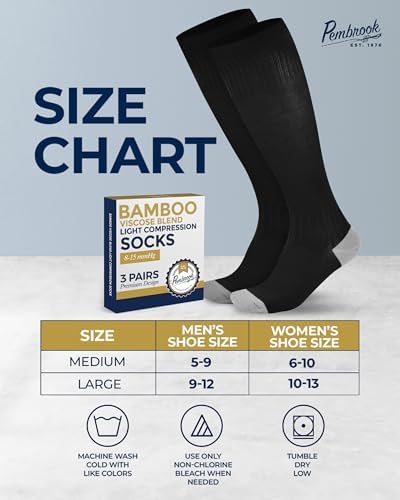 knee high bamboo compression socks