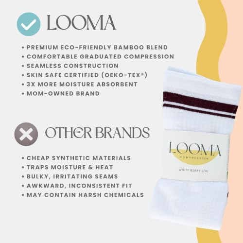 LOOMA compression socks for women