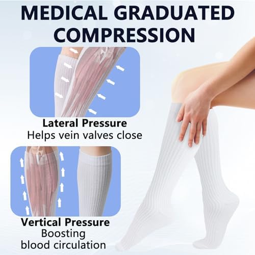 Soft Cotton Knee High Compression Socks Soft Cotton Knee High Compression Socks