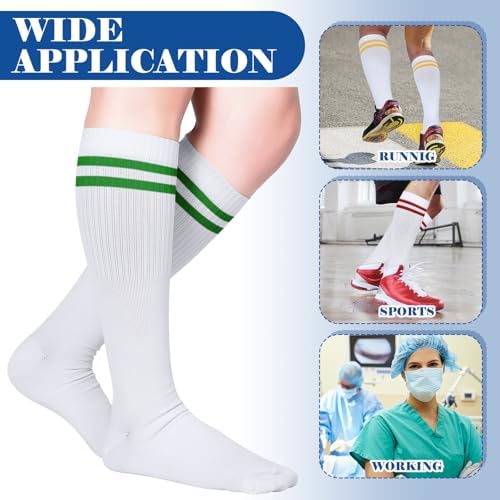 Unisex Retro Striped Compression Socks 4 Pack