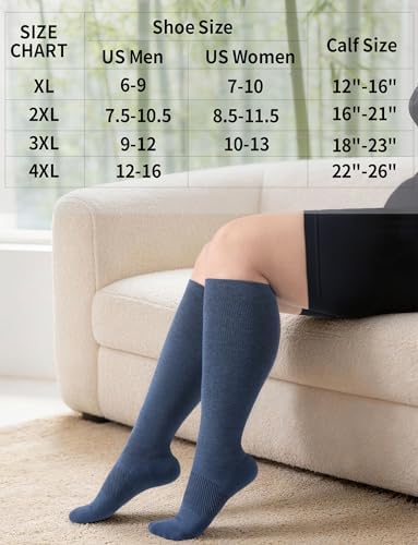 plus size bamboo compression socks women