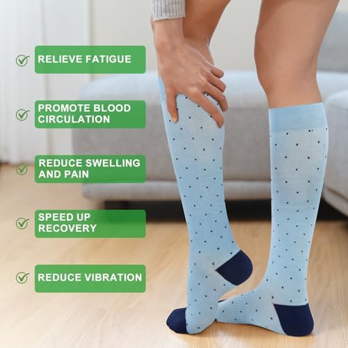 wide calf compression socks 15-20 mmHg