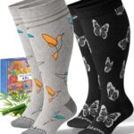 bamboo wide calf compression socks
