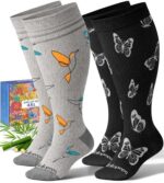 bamboo wide calf compression socks