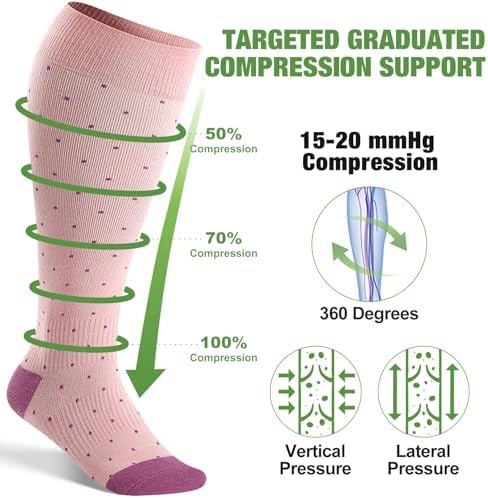 bamboo compression socks wide calf