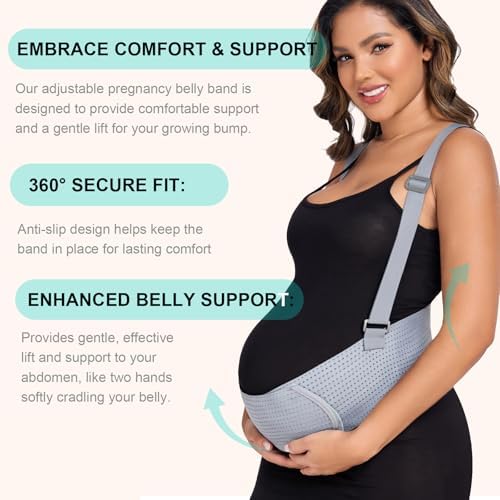 Comfortable maternity belly band support