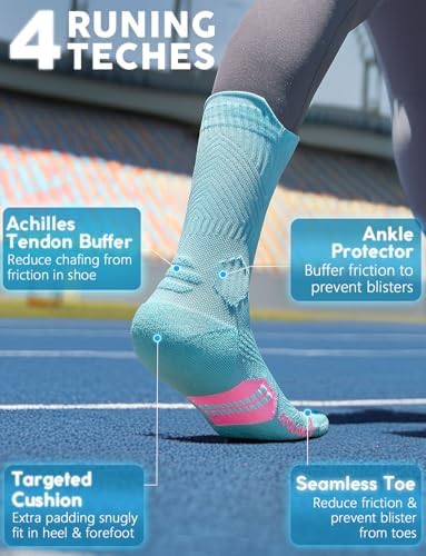 women's Coolmax compression crew socks