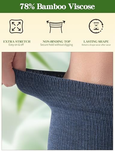 knee high compression socks for wide calves