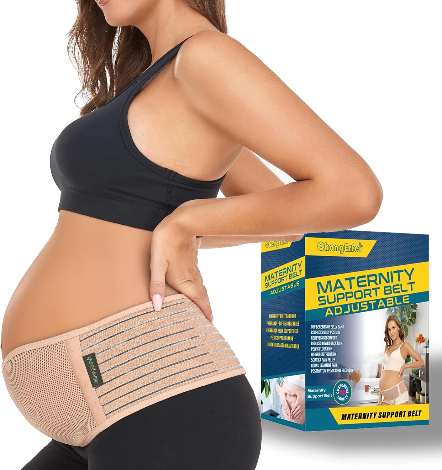 ChongErfei Pregnancy Belly Band ChongErfei Pregnancy Belly Band