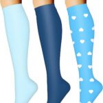 CHARMKING Open Toe Compression Socks 15-20 mmHg