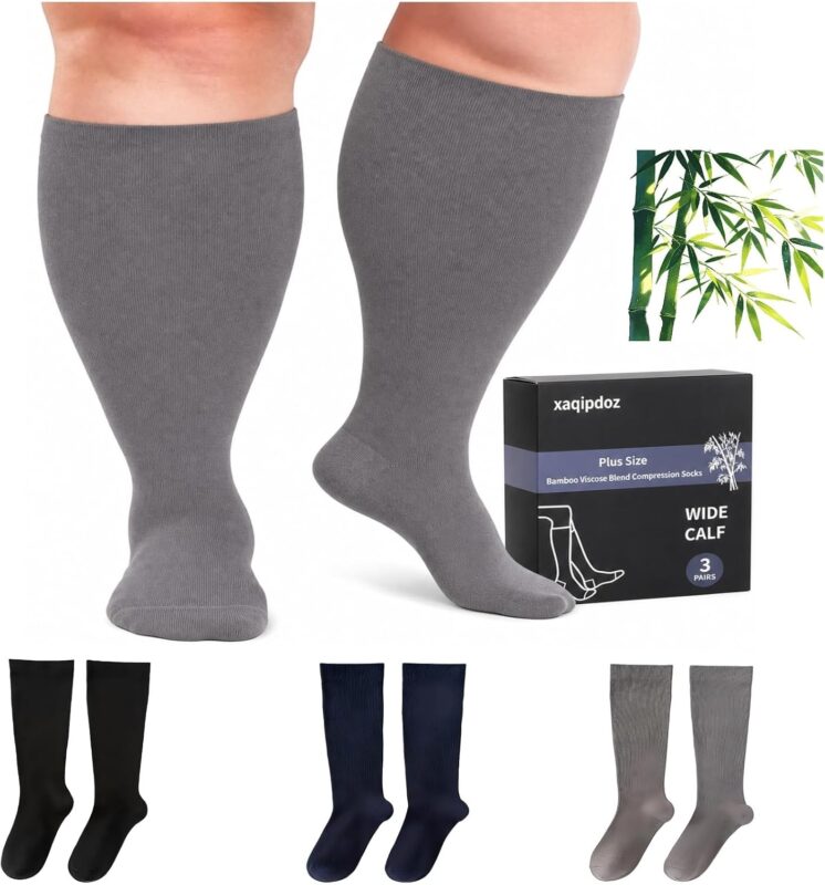 plus size bamboo compression socks