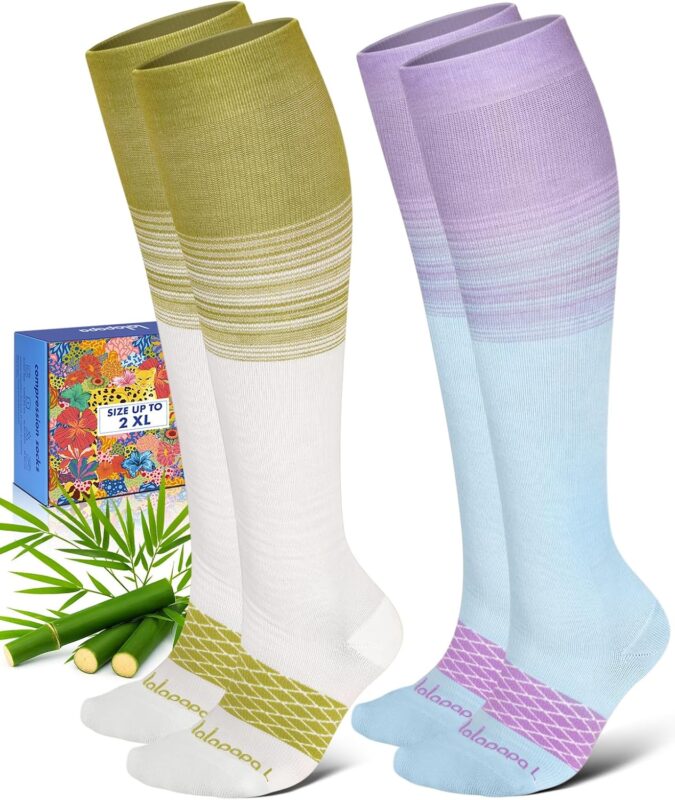 Lalapapa bamboo compression socks