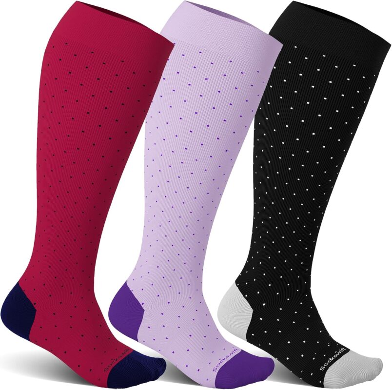 Sockswift bamboo wide calf compression socks