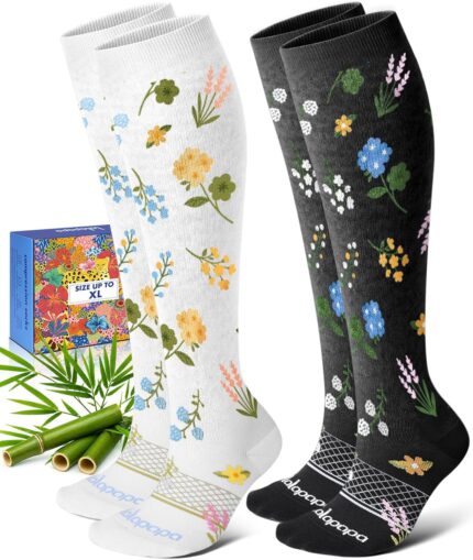 bamboo viscose compression socks for women
