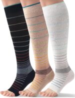 BBFREY bamboo viscose toeless compression socks