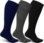 Sockswift Bamboo Wide Calf Compression Socks 15-20 mmHg Plus Size 3 Pairs - Image 2