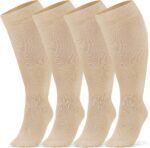 Breslatte Bamboo Wide Calf Compression Socks 10-14 mmHg Plus Size - Image 2