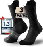 Juclise Bamboo Coolmax Compression Crew Socks 15-20 mmHg for Women - Image 2
