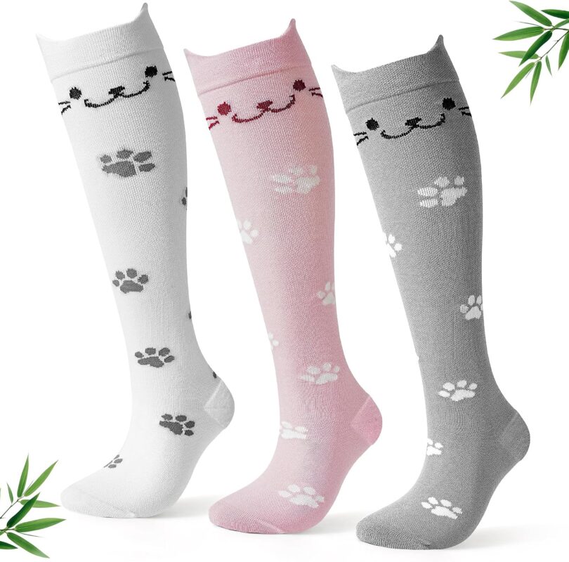 Jeasona bamboo compression socks women