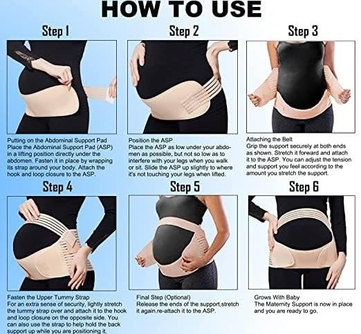 Adjustable maternity belly support belt