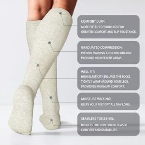 LEVSOX knee high compression socks
