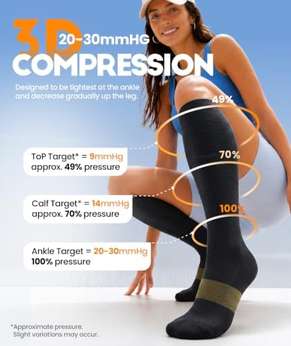 Compression socks for running sports