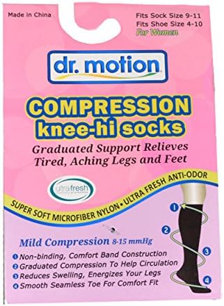 Dr. Motion Women's Compression Knee Socks