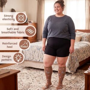 wide calf compression socks