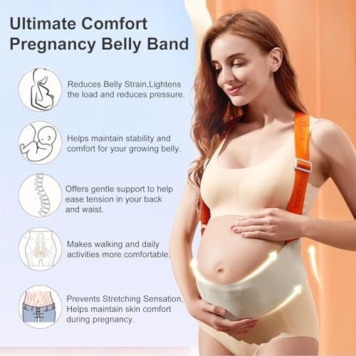 Comfortable pregnancy abdominal support belt