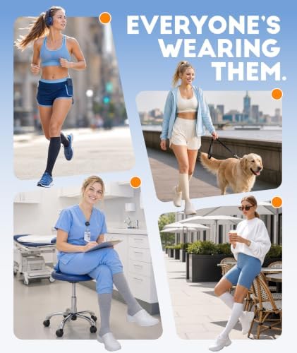 Breathable compression socks everyday wear