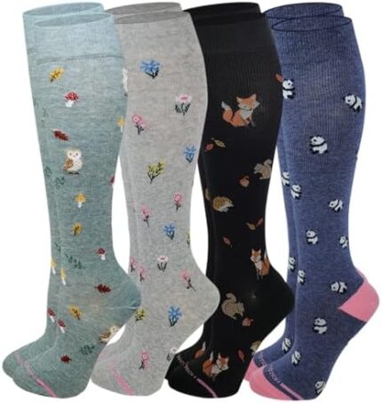 Four-Pair Compression Socks